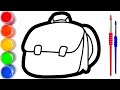 Bolalar uchun Xaltam rasm chizish/Drawing Bag for children step by step/Рисование Сумка для детей