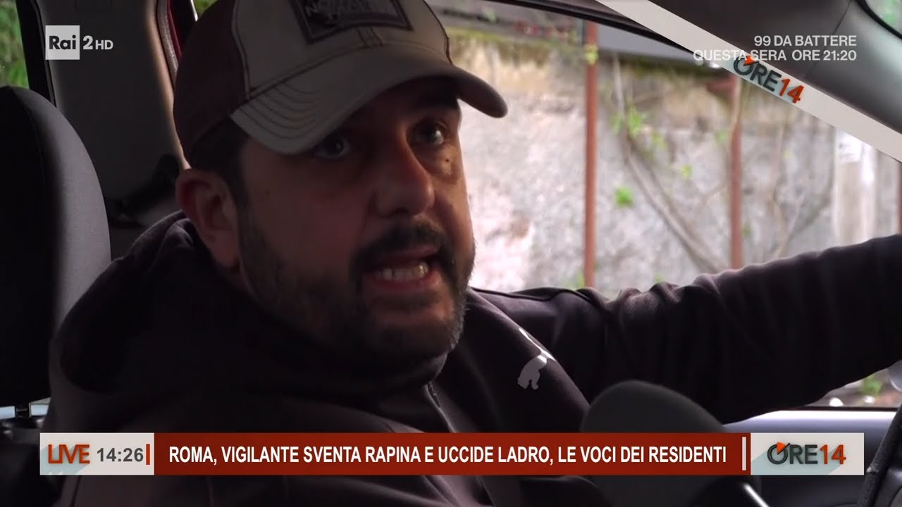 Vigilante sventa rapina e uccide ladro a Roma: le voci dei residenti - Ore 14 del 10/02/2025
