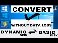 Convert dynamic disk to basic disk without data loss [Solved] | LotusGeek