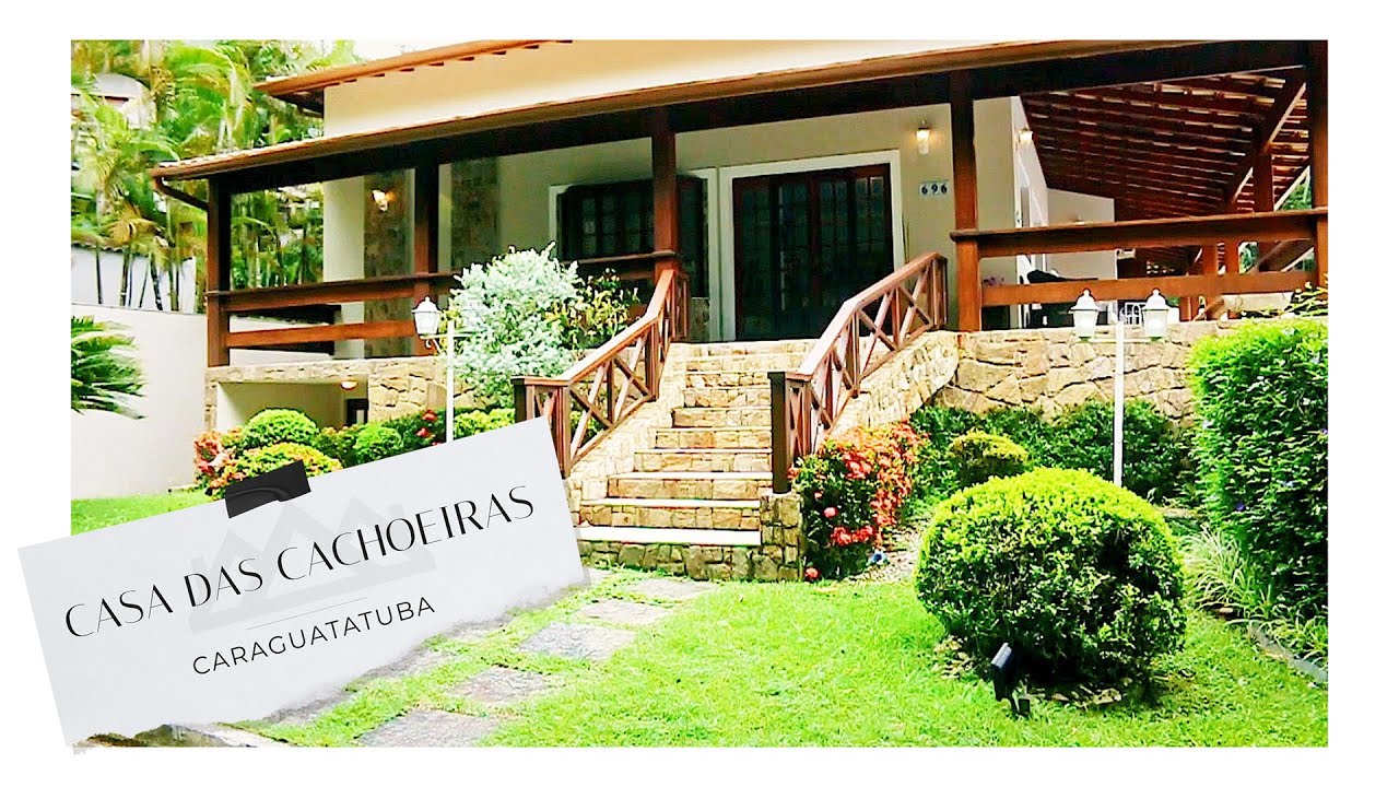 CASA DAS CACHOEIRAS EM CARAGUATATUBA NO LITORAL NORTE