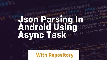 Json parsing in android using async task