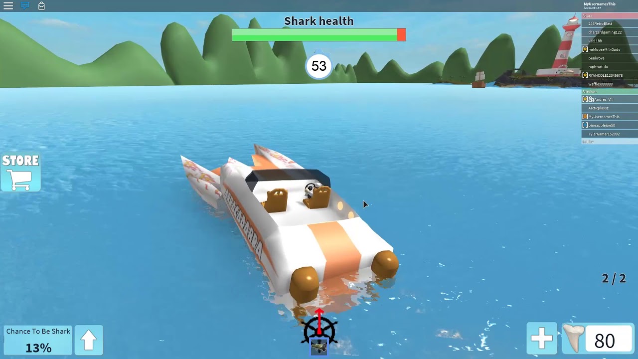 This Boat Is Faster Than The Shark Roblox Sharkbite Youtube - roblox sharkbite raptor speed boat