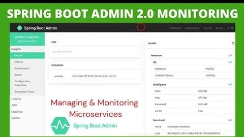 Spring Boot Admin Server Managing & Monitoring Microservices by using Spring Boot Admin Server