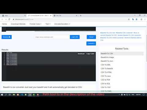 Convert Base64 To CSV - Best Online Free Tool