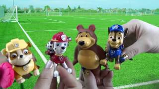 Щенячий Патруль Мультфильм про щенков играющих в футбол и игру Фризби!