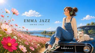 Playlist | A day I want to drive through cosmos flowers 🌸🚙 Uplifting Swing Jazz