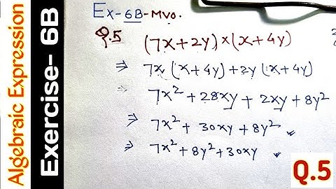 Exercise- 6B | Qus- 5 | Class 8 | Operations On Algebraic Expressions | R S AGGARWAL  #mvo #algebra
