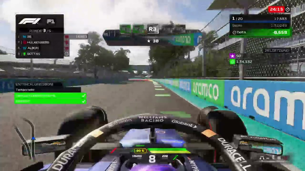F1 24 Fahrer Karriere Runde 3 Miami Part 4