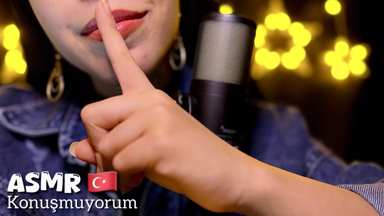 Türkçe ASMR Konuşma Yok | Tapping, Öpücük Sesleri, huzurlu😴