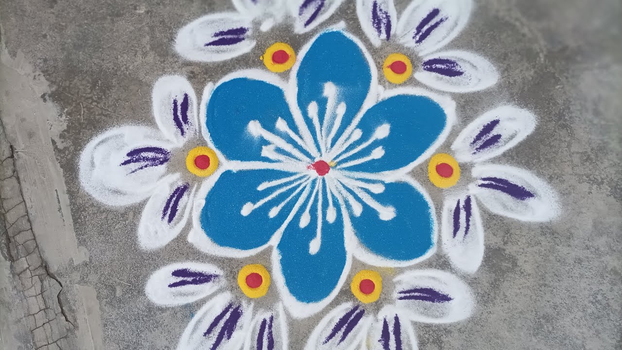 Simple&easy rangoli for beginners||daily easy rangoli||gyanvikrishna