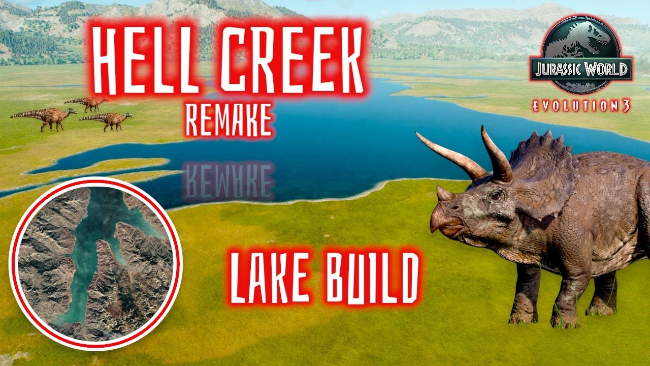 Building a TRUE Ecosystem in Jurassic World Evolution 3! | Hell Creek: The Lake