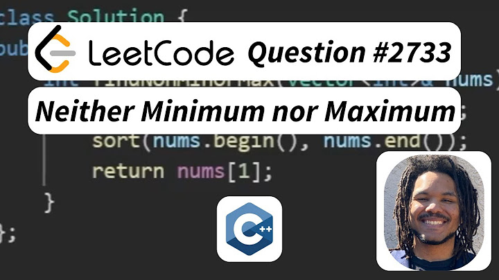 C++ Solution - LeetCode#2733  Neither Minimum nor Maximum