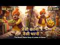 बीच मामा की शरारत पड़ गई भारी! 😂 | जैसी करनी वैसी भरनी | Hindi Moral Story #shorts#comedyshorts