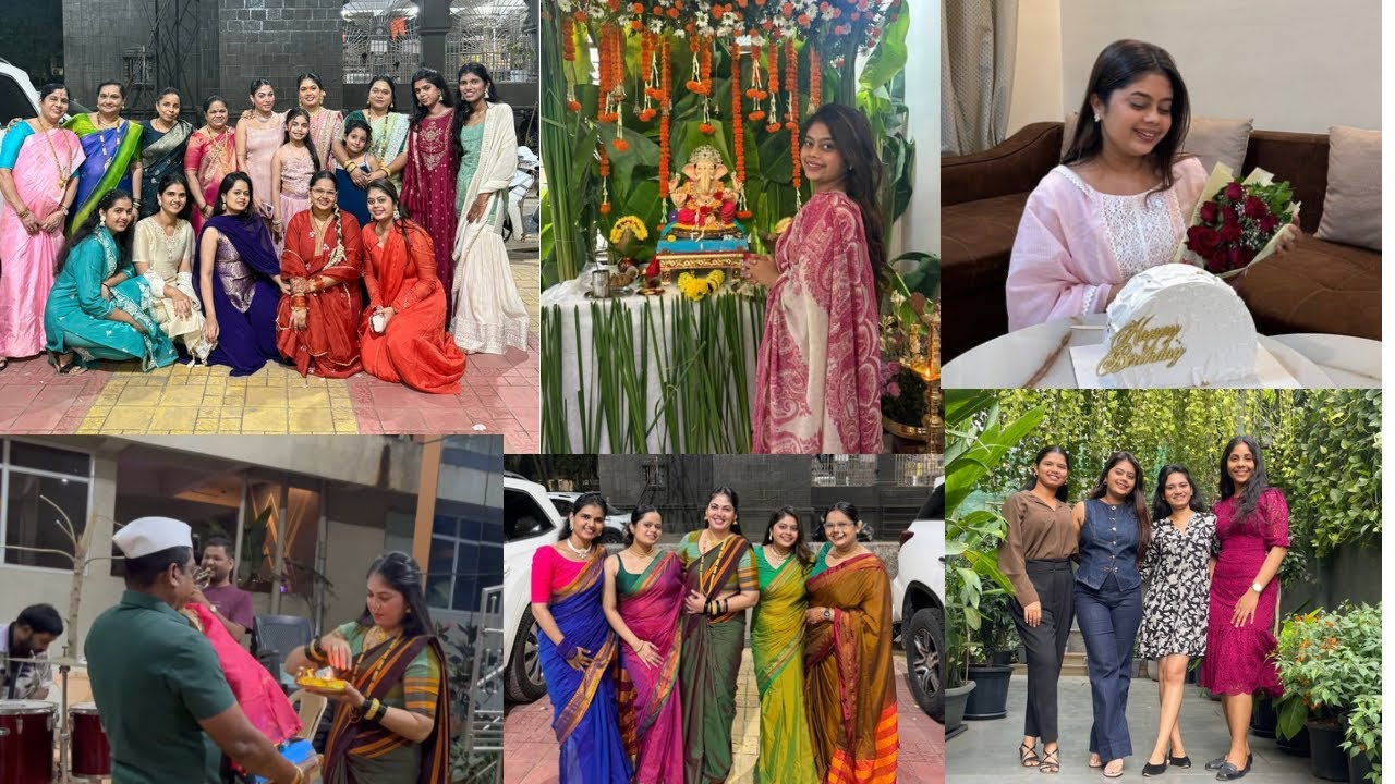 Birthday vlog 🎂 | Maghi ganpati 🌺 | celebration 🥳 