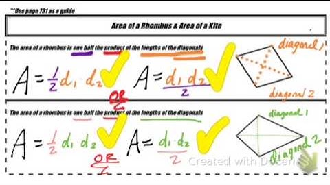 4.2 - Areas of Trapezoids, Rhombuses and Kites