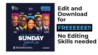 This FREE Church Flyer Will Make Your Event Unforgettable – Edit Now!