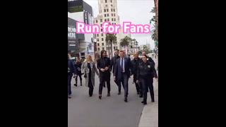 🏃‍♂️ Keanu Reeves Runs to Fans ❤️ Pure Positive Energy ✨