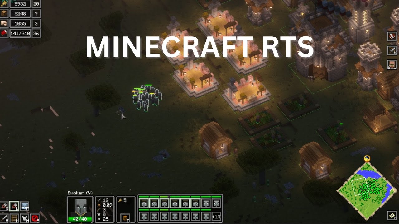 Minecraft, But you build your own EMPIRE! (rts) - YouTube