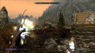 Fun with dragon corpses. (Skyrim)
