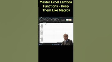 Master Excel Lambda Functions   Keep Them Like Macros