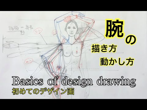 腕の描き方 動かし方 初めてのデザイン画 The First Design Drawing Beginners How To Draw An Arm Youtube
