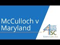 McCulloch v. Maryland Quiz