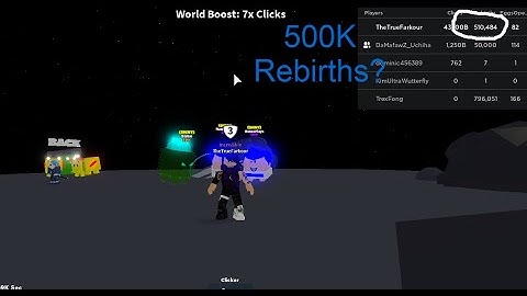 I use auto clicker and auto rebirth and i have 500k rebirths? [Clicking simulator]