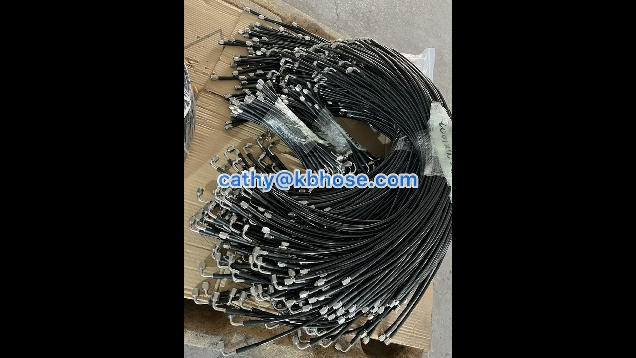 AN3 PTFE stainless steel braided hose line assemblies.