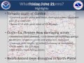 June 21-24, 2013 Storm Summary