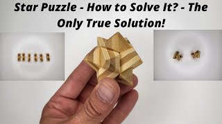 Star Puzzle - How to Solve It? - The Only True Solution! [4K]