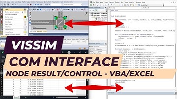 Vissim Tutorial - COM - Node results + Vissim control with VBA/Excel