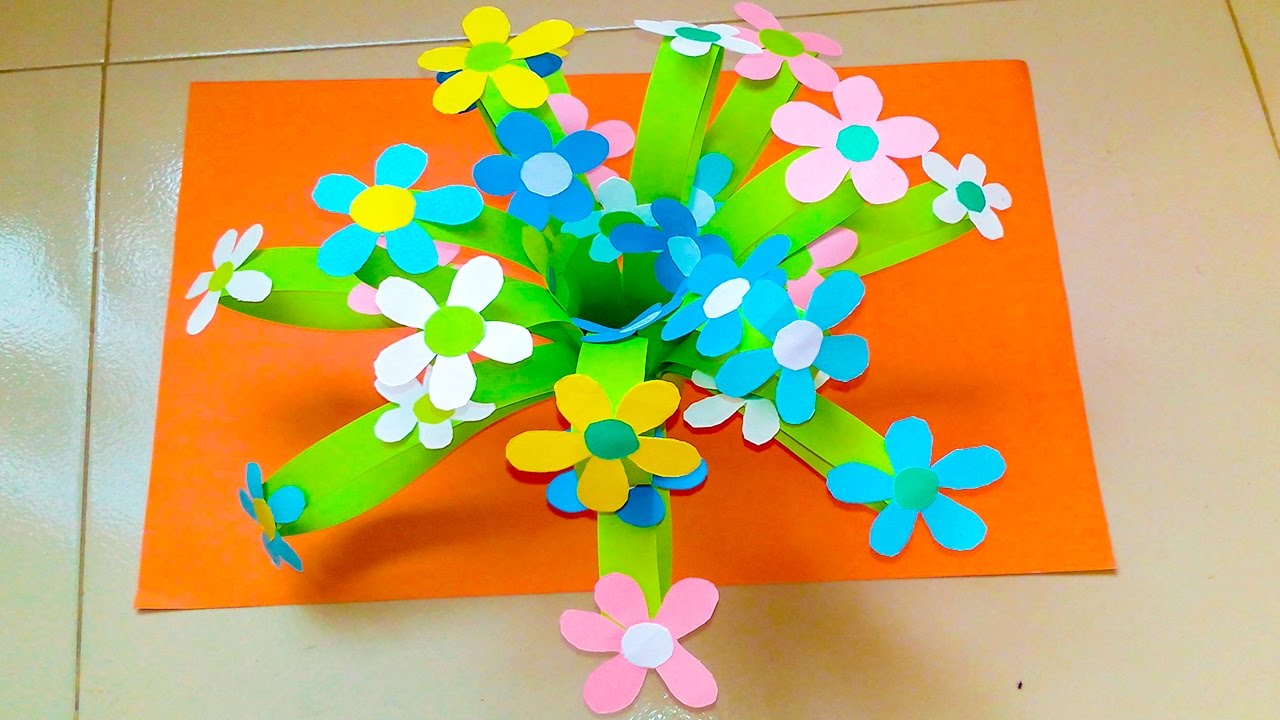 How to make Paper Flower Tree tree diy paper flower Home made