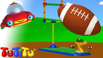 🎁TuTiTu Builds a Football - 🤩Fun Toddler Learning with Easy Toy Building Activities🍿