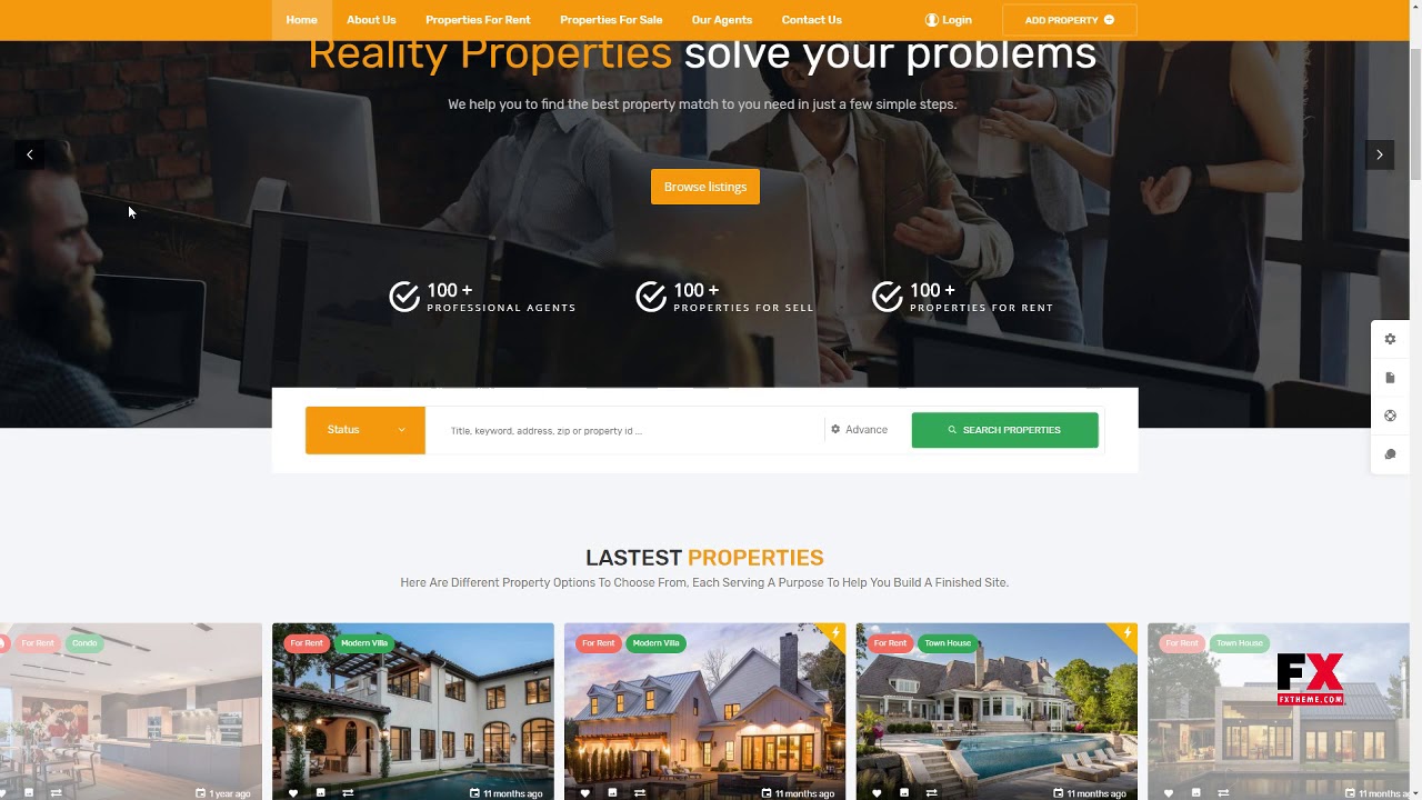 Reality Real Estate WordPress Theme Chester Egbert