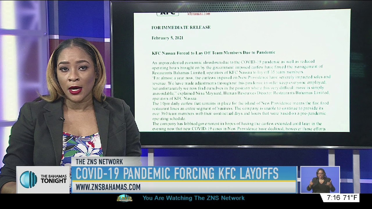 COVID-19 PANDEMIC FORCING KFC LAYOFFS