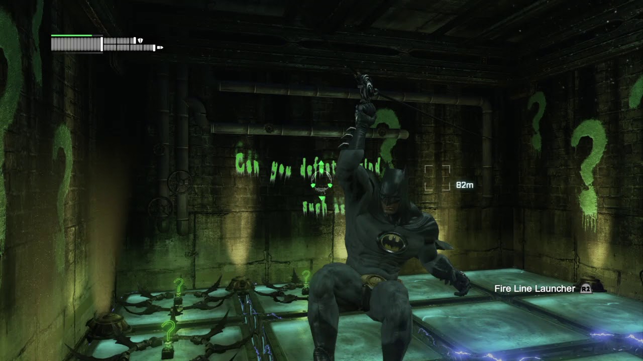 Batman: Return to Arkham - Arkham City Riddler trophy subway - YouTube