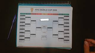 ASMR Gum Chewing Filling Out World Cup 2026 Knockout Stage Bracket