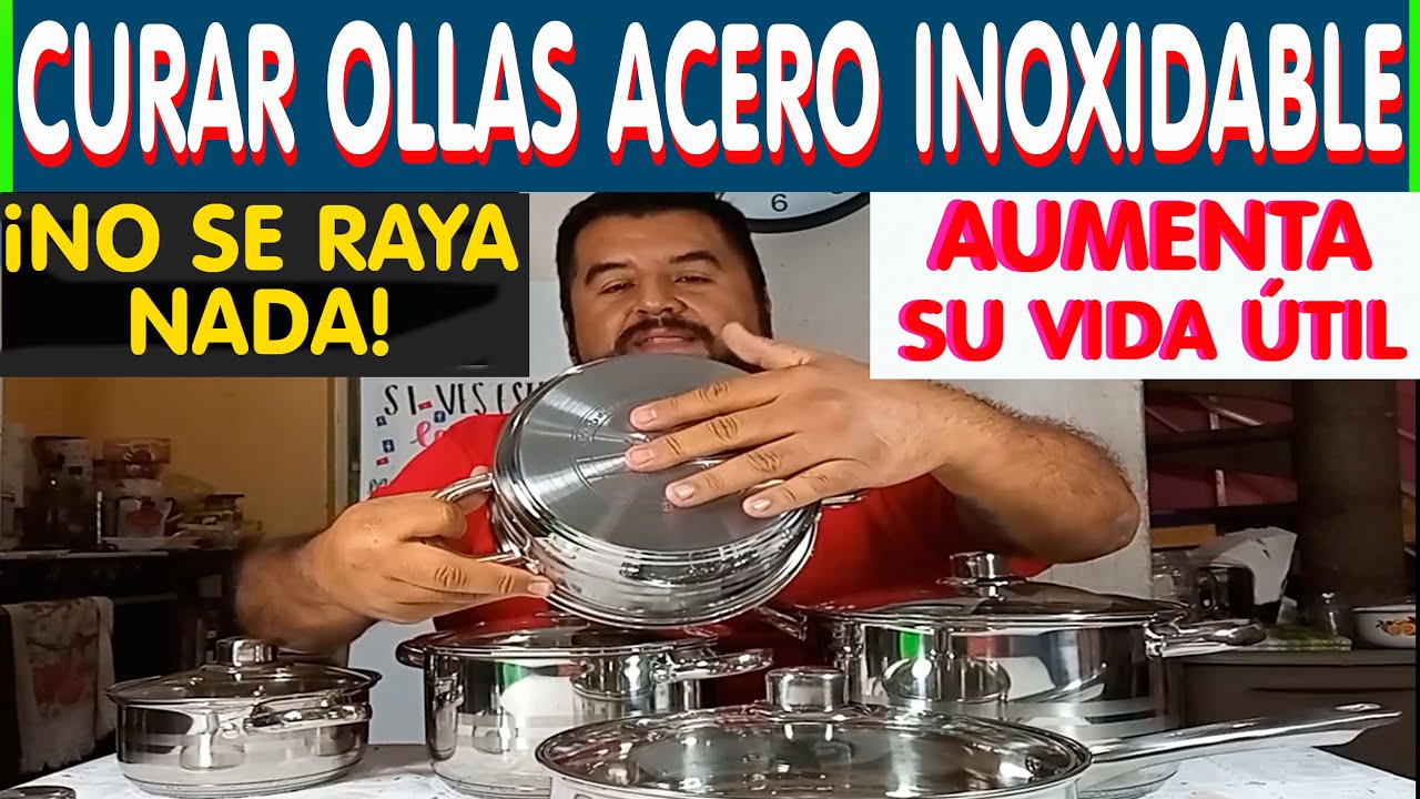 Juego de ollas de acero inoxidable, 6 piezas de utensilios de cocina de  inducción con tapas de vidrio, mango para mantenerse fresco, funciona con