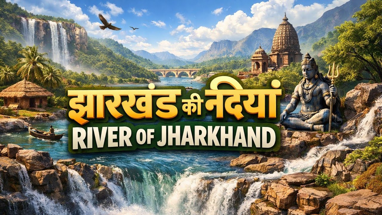 Jharkhand ki nadiya|rivers of jharkhand|rivers system of jharkhand|jharkhand river jpsc jssc exam