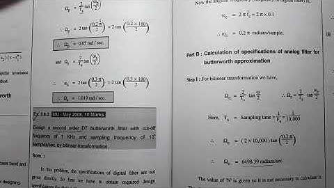 15. Designing Butterworth filter using IIT and BLT