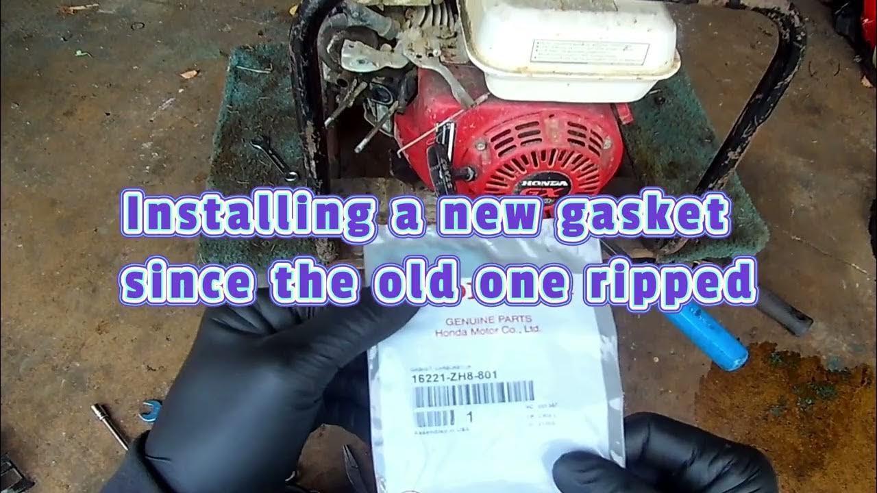 Stopping a honda engine that smoking and replacing the carburetor