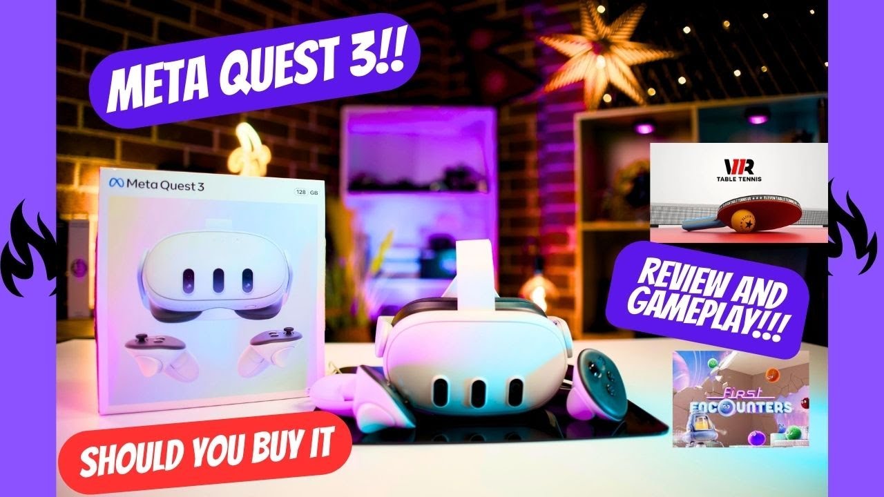 Meta Quest 3 Virtual Reality Headset - Review & Gameplay!!! Should You Buy It???