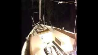 A Chuck Paine designed Victoria Frances 26' pocket cruiser sailboat restoration