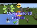 Mod 1.17 Movimiento realista 3D minecraft PE y bedrock🎮
