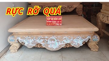 Theo Như Yêu Câu Của Rất Nhiều Khách Hàng Thì Bộ Sập Khảm Ốc Singapore Đỏ Rực Được Lên Sóng