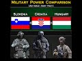 Slovenia vs croatia vs hungary  military power comparison 2024  global power