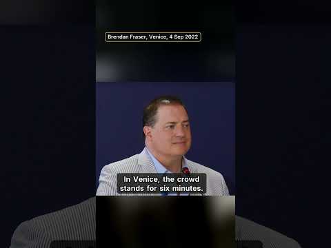 Video Brendan Fraser sobbed through a six-minute ovation, then won Best Actor