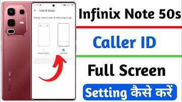 Infinix note 50s 5g caller id full screen display kaise kare | caller id setting in infinix note 50s