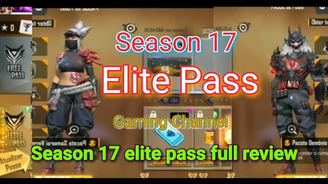 Free fire নতুন season 17 elite pass full review | Free Fire upcoming