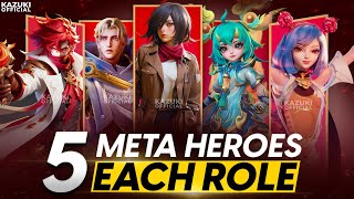 TOP 5 META HEROES FROM EVERY ROLE TO BAN OR PICK IN SEASON 31